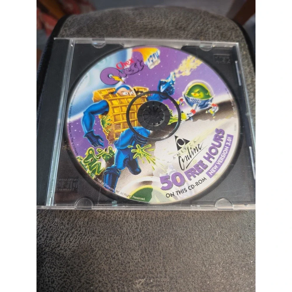 Vtg 1996 Chex Quest Version 3.0 Vintage PC CD ROM Cereal Box Game AOL *No Case*